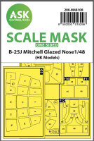 B-25J Mitchell one-sided mask self-adhesive pre-cutted...