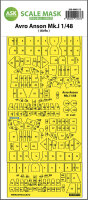 Avro Anson Mk.I double-sided express mask, self-adhesive...