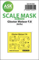 Gloster Meteor F.8 one-sided express mask for Airfix