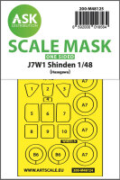 J7W1 Shinden one-sided express mask, self-adhesive and...