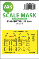 Ki-43-I Hayabusa double-sided express mask, self-adhesive...
