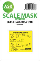Ki-43-I Hayabusa one-sided express mask, self-adhesive...