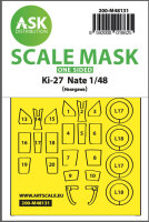 Ki-27 Nate one-sided express mask for Hasegawa