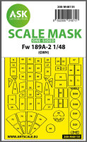 Fw 189A-2 one-sided express mask for Great Wall Hobby