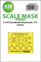 P-47D Thunderbolt Razorback one-sided express mask for...