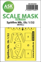 Spitfire Mk.IXc one-sided fit mask for Revell