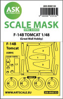 F-14B Tomcat one-sided express fit mask for Great Wall Hobby
