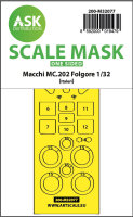 Macchi MC.202 Folgore one-sided express fit mask for Italeri