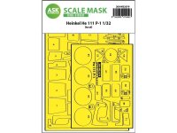 Heinkel He 111P-1 one-sided express fit mask for Revell