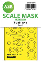 F-35B one-sided express fit mask for Italeri