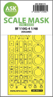Me 110G-4 one-sided express fit mask for Eduard