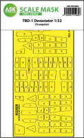 TBD-1 Devastator one-sided express fit mask for Trumpeter
