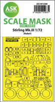 Stirling Mk.III one-sided express fit mask for Italeri
