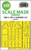 TBM-3/TBF-1C one-sided express fit mask for Trumpeter