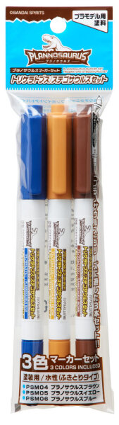 Mr Hobby -Gunze PLANOSAURUS marker set Triceratops/Stegosaurus