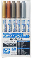 Mr.HOBBY MARKER METALLIC SET