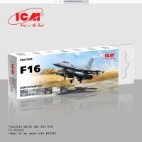 Acrylic paint set for F16