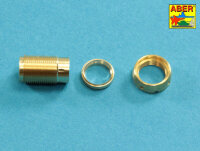 Muzzle brake for German 7,5cm barrel used on Sd.Kfz. 171 Panther, Ausf. G
