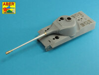 10,5cm KwK L/70 barrel with perforated muzzle brake for German Pz.Kpfw. VII Löwe or VK 7201(K)