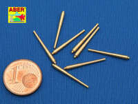 Set of 8 pcs 381mm long barrels for turrets without antiblast covers ships Hood