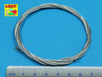 Stainess steel towing cables o 1,3 mm, 1m long