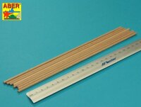 Wood round rods 4mm length 250mm x 8 pcs.