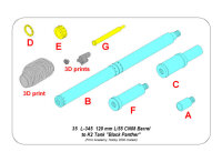 120 mm L/55 CN08 Barrel to K2 Tank Black Panther