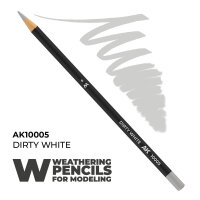 Watercolor Pencil Dirty White