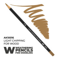 Watercolor Pencil Light Chipping for wood