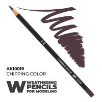 Watercolor Pencil Chipping Color
