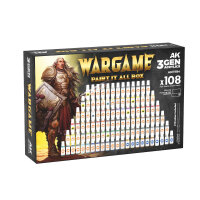 WARGAME PAINT IT ALL BOX 108 COLORS 3GEN