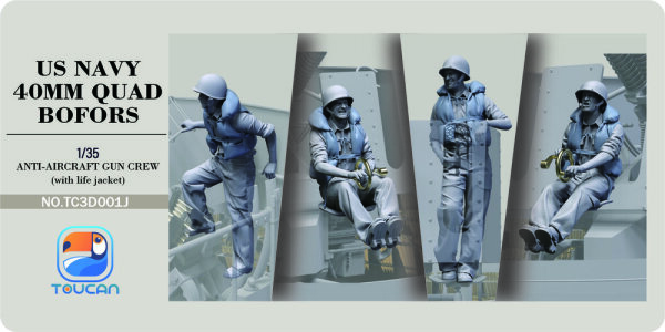 ANTI-AIRCRAET GUN CREW (with life jacket)