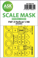 F6F-3 Hellcat double-sided express fit mask for Eduard