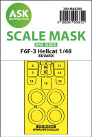 F6F-3 Hellcat one-sided express fit mask for Eduard