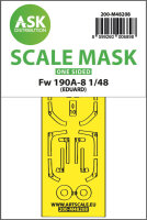 Fw 190A-8 one-sided express fit mask for Eduard