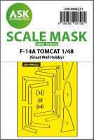 F-14A Tomcat one-sided express fit mask for Great Wall Hobby
