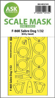 F-86K Sabre Dog one-sided express fit mask for Kitty Hawk
