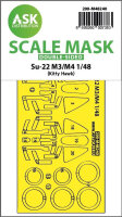 Su-35  Flanker-E one-sided express fit mask for Kitty Hawk
