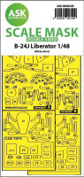 B-24J Liberator double-sided express fit mask for Hobby Boss