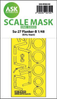 Su-27 Flanker-B one-sided express fit mask for Kitty Hawk