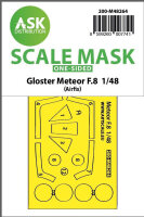 Gloster Meteor F.8 double-sided express fit mask for Airfix