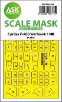 Curtiss P-40B Warhawk double-sided express fit mask for...