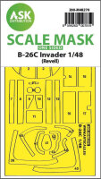 B-26C Invader one-sided express fit mask for Revell