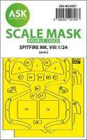 Spitfire Mk.VIII double-sided express fit masks for Airfix