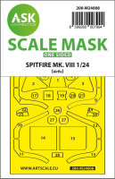 Spitfire Mk.VIII one-sided express fit masks for Airfix
