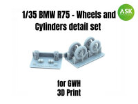 BMW R75 - Wheels and Cylinders detail set for Great Wall...