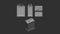 British 2 Gallon Petrol/Fuel Can WWII - 10 pc