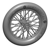 German 610x85 spoked wheels - 1 pair