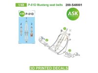 P-51D Mustang seat belts - 3D printed decals by ASK
