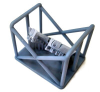 A6M2 Zero open engine cooling flaps with exhausts detail set - ASK 3D print for Eduard